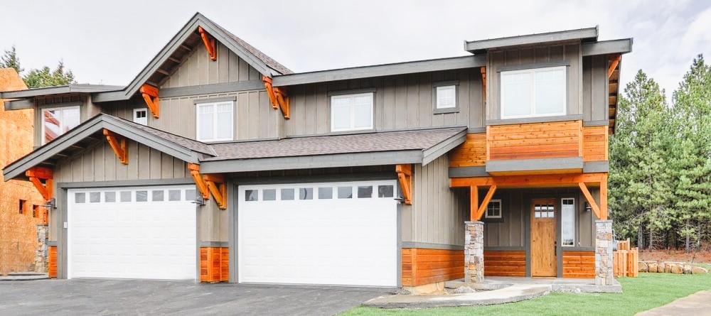 design house with 2 garages
