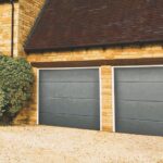 Two Grey Garage Doors