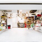 Layout of a place in the garage