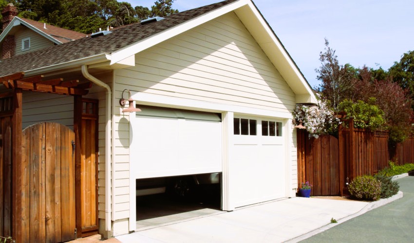 Open garage door