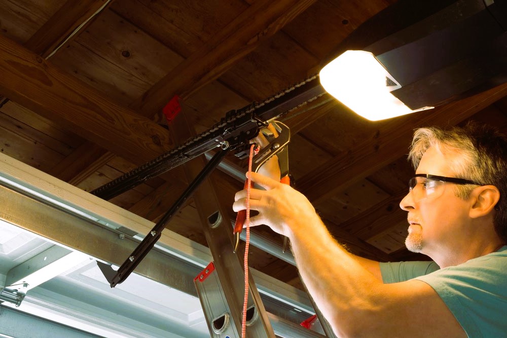 garage door opener-chain repair